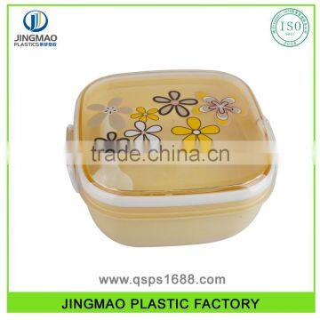 Microwave Using Double Deck FDA Plastic Lunch Box With Lock photo-2