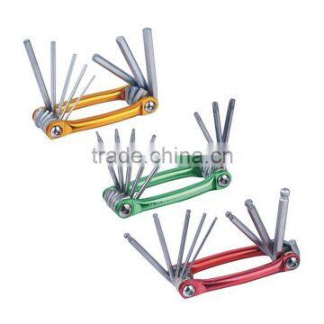 8pcs curve key set(17058 Folding Wrench Set, Wrench, multifunction)