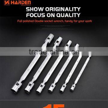 Double Socket Wrench Chrome Vandium Steel Spanner Wrench Tool