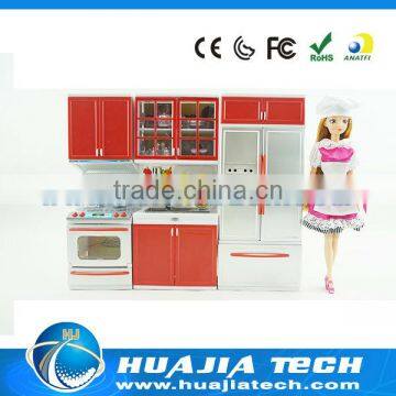 2014NEW play toy models set Intelligent kitchen toy kitchen set with Barbie doll supplier