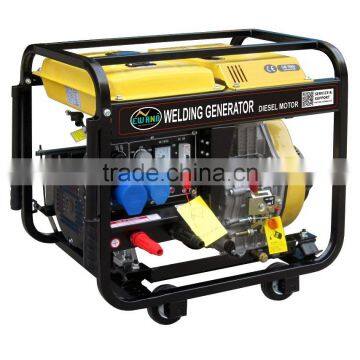 Open Type 2KW Electric Single Phase With 4wheels and Handle Diesel Generator With Welding Machine photo-2
