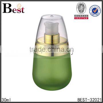 30ml China Frosted Cosmetic Lotion Glass Bottle With Silver Aluminum Pump Cosmetic Packaging Wholesale photo-5