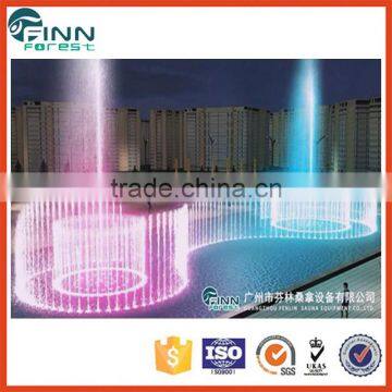 Square Landscape Outdoor Fountain Nozzles Colorful Floating Water Fountain photo-2