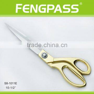 S8-1011E 10.5 inch Stainless Steel Blades With Zinc Alloy Handle Scissors For Cutting Fabric