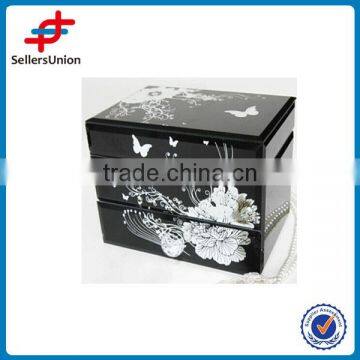 dark flower design jewelry boxes