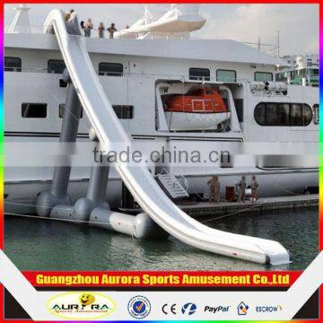 Hot selling free fall style cruiser Inflatable water slide for Yacht