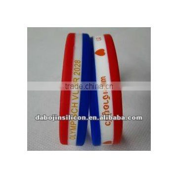 3 layers colors silicone bands