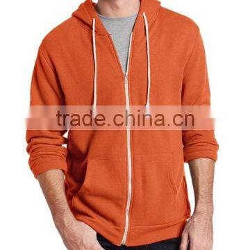 Cheap Custom Plain Zipper Pocket Hoodie