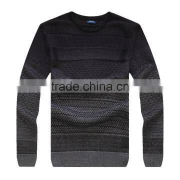 fashion wool/acrylic crew neck jacquard sweater man , cardigan sweater