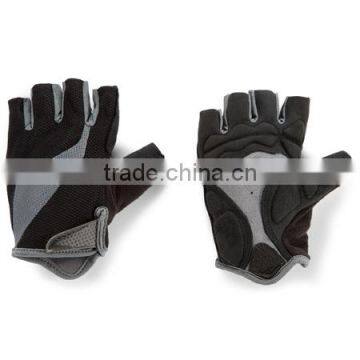 Cool Cycling Leather Fingerless gloves