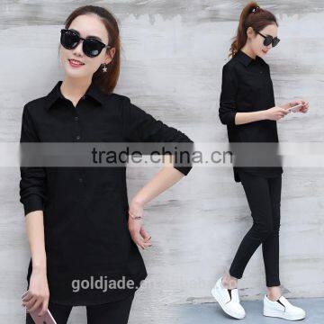 Latest Fashion Long Sleeve Ladies Blouse Designs for Fat Ladies photo-5