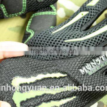 Custom Fashion Green Antislip Abrasion Proof Motor Cycling Gloves photo-4