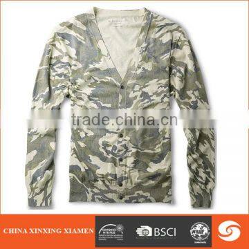 Hot sale Spring camouflage men knit sweater