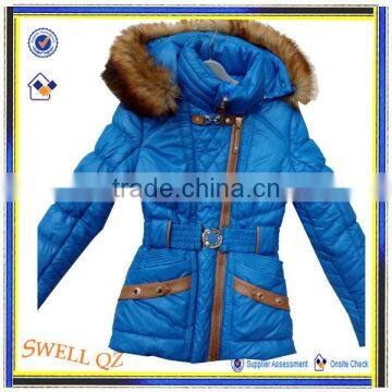 newest product women coat with fur hood