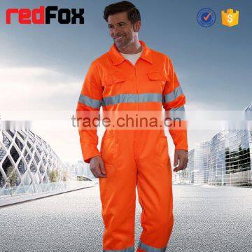 custom reflective workwear coverall safety clothing