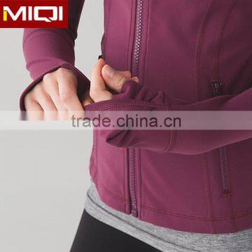 Women's Fitness Apparel High Quality Fitness Clothing Women Jacket With Hoodie photo-5