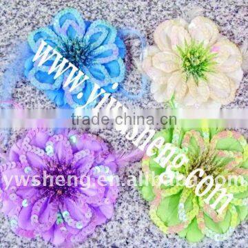 Sequin Flowers Peony Flowers Sequin Peony flowers with feather