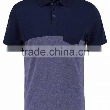 MGOO Hot Sale Plain Dry Fit Polo Shirt Color Block Men Pocket Fitness Polo T Shirt photo-5