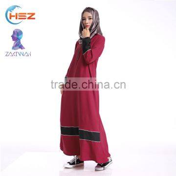 Zakiyyah 610 Ethnic Style Muslim Dress With Zipper Front Abaya With Hijab for Women Party Wear in Kaftan photo-2