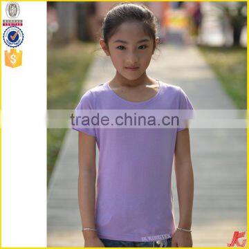 china manufacturers pure color high quality fancy kids t-shirt