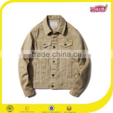 2016 Wholesale High Quality Slim Fit Custom Brand Mens Khaki Tooling Bomber Jackets