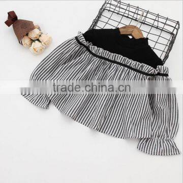 2-7 Years Wholesale 2017 New Style Girls Patchwork Shirt Cotton Long Sleeve Autumn Fashion Girls Blouses photo-4