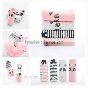 Fashion Pink Cute Panda Printed Panties Teen Girls Lady High Quality Underwear photo-6