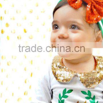 Baby Girls Christmas Outfits Stana Baby Toddlers Sequins Collar Tops And Skirt Sets Infant Girls Personalized Outfit photo-4