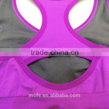 New Purple Wireless Bra Top Soft Plain Sexy Bra Underwear Seamless Fitness Yoga Bra photo-6