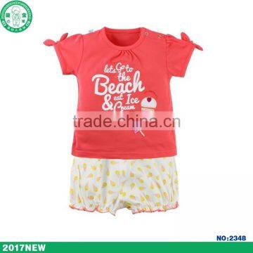 Infant and Toddler Girls Summer Cotton Clothing Sets