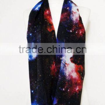 Space Galaxy Infinity Scarf Loop Scarf Circle Scarf Spring Summer Fall Winter Session Gift Ideas for Her Girlfriend Wife photo-3