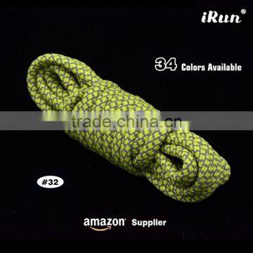 Athletic Fashion Laceup Lace 3M Rope Sneakers Reflective Laces For 3M Party - Custom Length & Color DIY Shoelaces for Night Safe