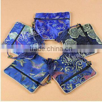 Satin pouch zipper pouch Factory direct gift silk jewelry pouch CH021