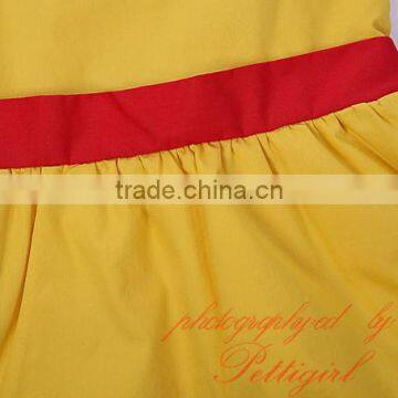 Halloween Costume Yellow Flower Girl Dresses photo-4