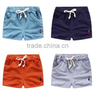 New style solid color knitted boys wholesale shorts