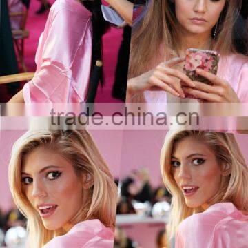 The New Spring 2017 Ladies' d Secret Star Emulation Silk Coat With Pink Pajamas Sexy Leisurewear Wholesale photo-6