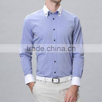 Long Sleeve Double Collar Fancy Shirts for Men Wholesale Men's Shirts photo-4
