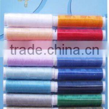 Mini Plastic Bobbin 100% Polyester Sewing Thread With Plastic Box Pack photo-3