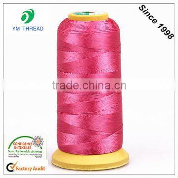 Cheap Embroidery Thread 100% Polyester108D/2 120D/2 for Jacquard ribbon