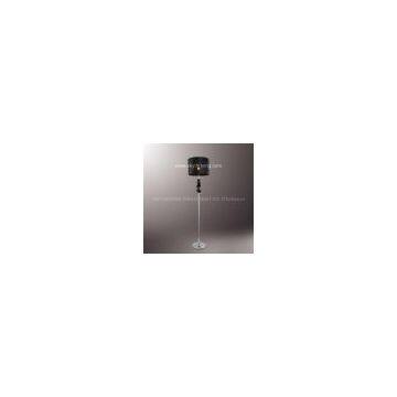 Modern Crystal Floor Lamp Black