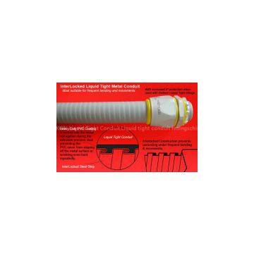 machine tool CNC wiring InterLocked Liquid Tight Conduit,liquid tight conduit fittings,liquid tight conduit connector,flexible conduit fittings