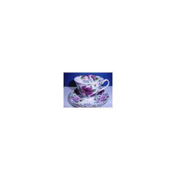 12 PCS 200CC CERAMICS TEA CUP AND SAUCER SET