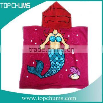 Latest fashion cheap 100%cotton printed mermaid beach towels