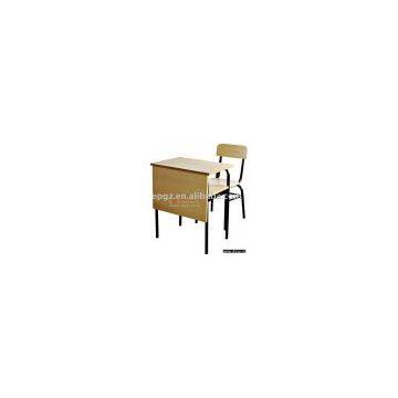 student desk and chair,classroom furniture,single desk and chair,school furniture