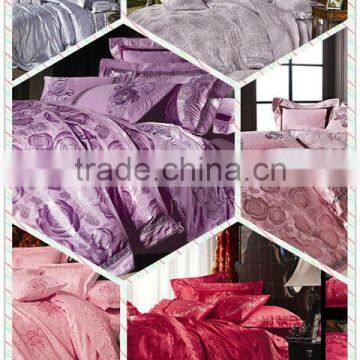 Luxurious cotton jacquard 8 pcs bedroom bedding