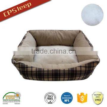 Cuddle style polyester fiber large dog bed with cover