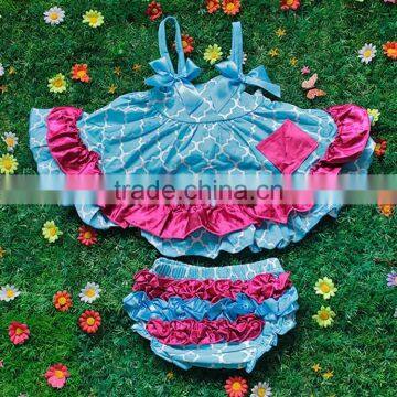 Wholesale 2 piece ruffle adorable baby romper dress M5052206