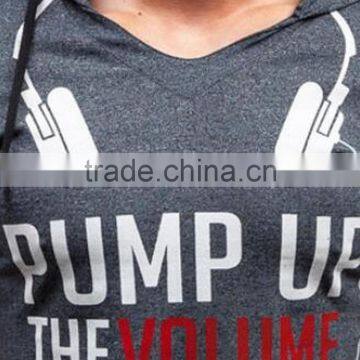 2016 Summer Hip Hop 3d Earphone Custom Fitness Hoodie Printing Free Sample photo-2
