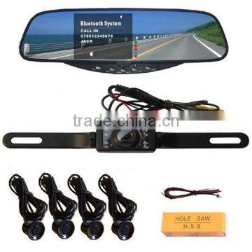 Shock Price Bluetooth Mirror License Plate Car Rear View Camera