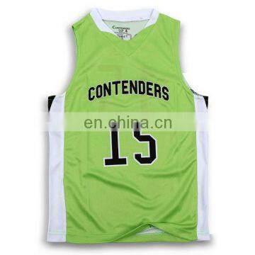 popular custom sleevesless singlets for basketball jersey design